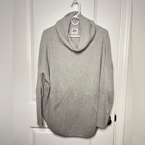 Planet by Lauren G Cotton Waffle Cowl Neck Sweater Coastal Grandma Lagenlook OS*